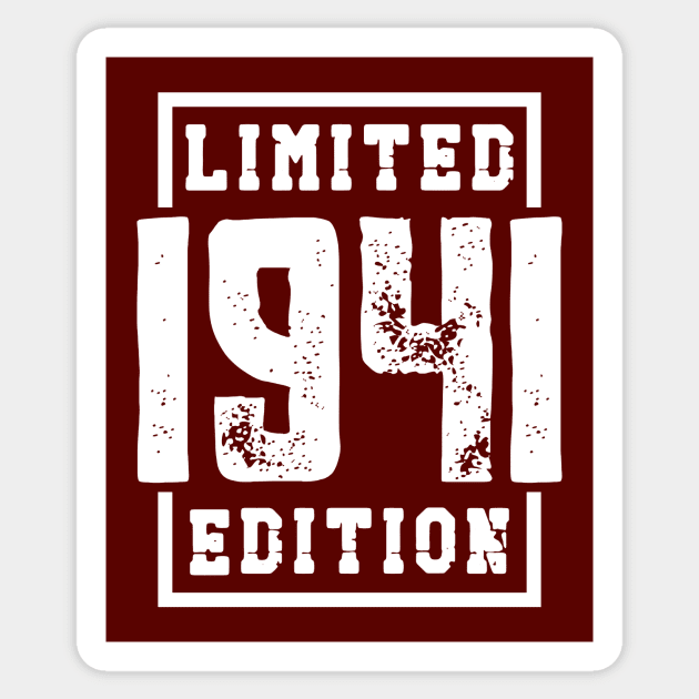 1941 Limited Edition Sticker by colorsplash